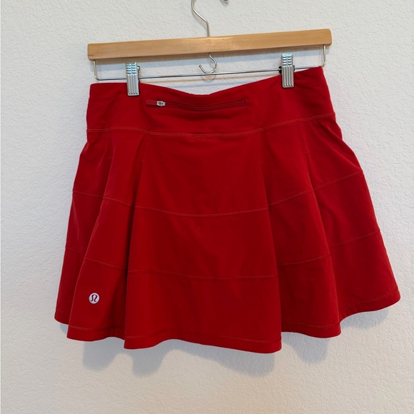 Lululemon Pace Rival Skirt Red Size 6 - Picture 1 of 4